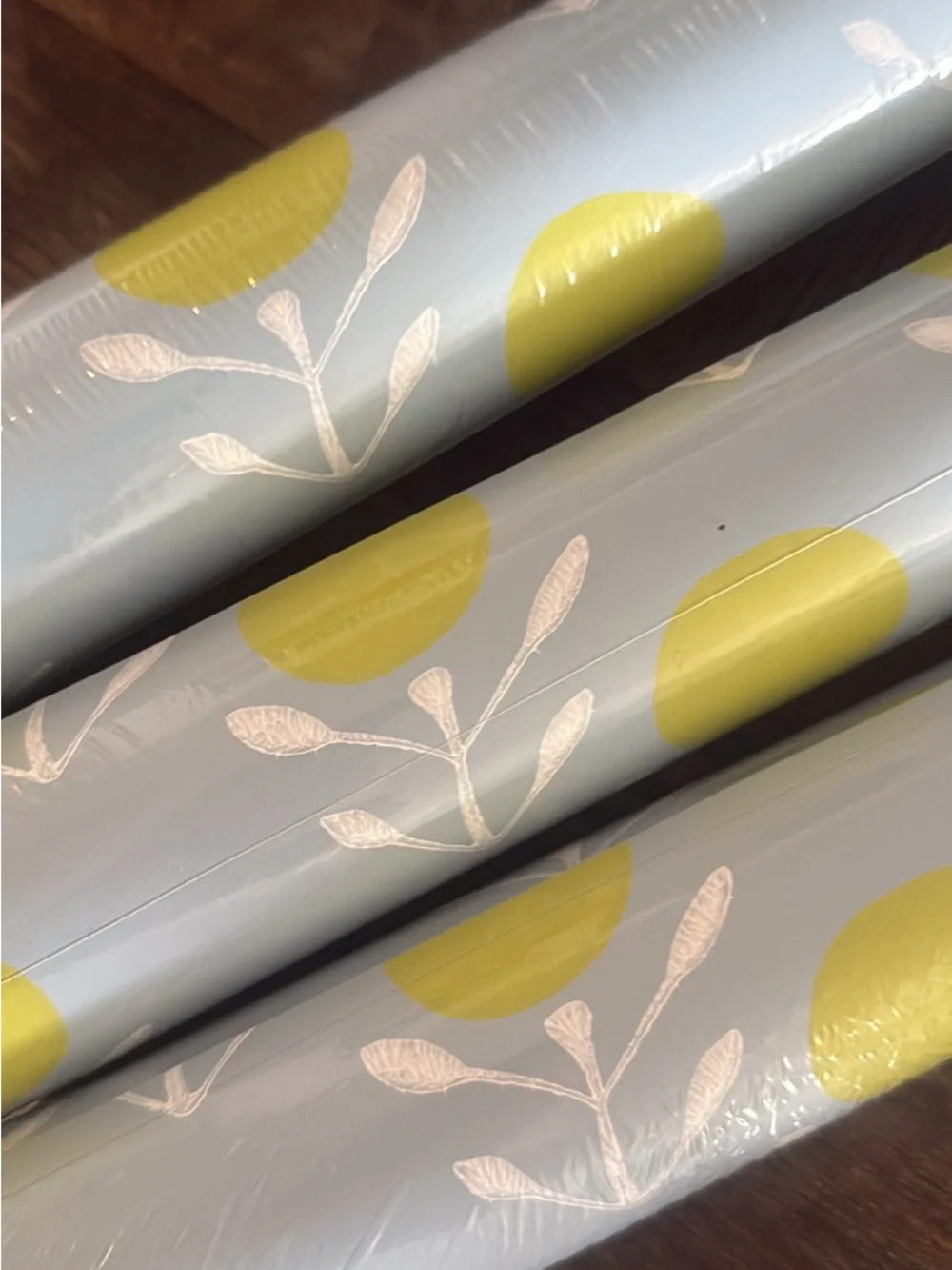 Serena & Lily Aqua and Citrine Blossom Wallpaper Rolls